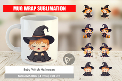 Mug Wrap Baby Witch Halloween Product Image 1