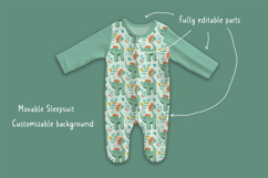 Baby Sleepsuit Mockup PSD Template Product Image 3