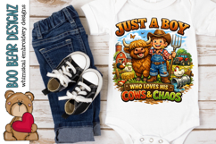 Just a boy Who Love Cows and Chaos Product Image 1