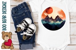 Watercolor Mountain Clipart Product Image 1