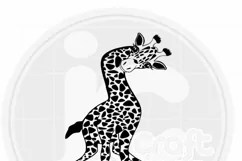 Funny Baby Giraffe svg, Cute Fun Safari Giraffe cut file dxf Product Image 2