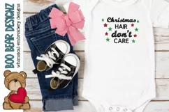 Christmas Hair don't care embroidery file Product Image 2