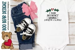 I saw mommy kissing Santa Embroidery design Product Image 1