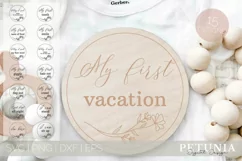 Bundle of baby first year milestones cut files