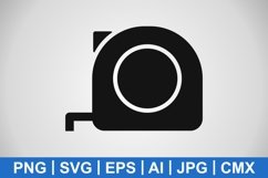 Vector Measuring tape Icon Product Image 1