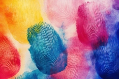 Colorful Fingerprint Background Wallpaper Product Image 1