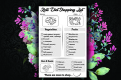 Keto Diet Shopping List Planner, Keto Diet Meal Planner Product Image 3