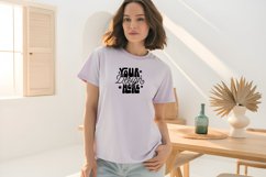 Back mockup, Black Comfort Colors C1717 Mockup, Comfort Product Image 1