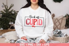 Back off cupid SVG, Valentine&#039;s Day SVG, PNG, DXF, EPS Product Image 1