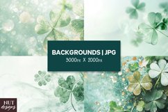 Top view, Patrick&#039;s Day background, Green background mockup Product Image 1