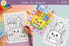 School Supplies Coloring | Printable Kids Pages Product Image 1
