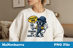 Funny Pen Rapper Sublimation PNG | Back to School Product Image 1
