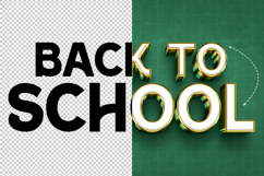 Back to school 3D editable text effect Product Image 2