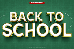 Back to school 3D editable text effect Product Image 1