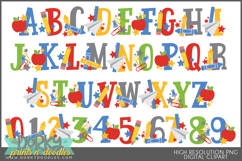 Back to School Animals &amp; Alphabet Clipart Bundle Product Image 2