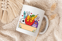 Back To School Apple PNG, School Supplies Design Product Image 5