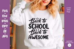 Back to school SVG Design, Back to School svg cut file Product Image 1