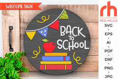 back to school svg, school door sign, welcome sign svg, classroom hanger svg, hanging sign svg, laser cut file, teacher door sign, gift for teacher, layered door sign, cute teacher sign, first day sign, wood sign, bulletin board, school wreath, apple sign
