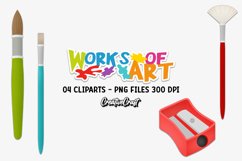 Back to School Clip Arts, school supplies, school graphics Product Image 1