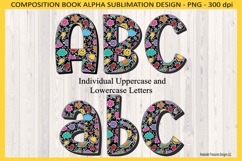 Retro Composition Book Alpha, Sublimation Png Design Product Image 1