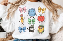 Back to School Doodles Characters PNG Product Image 2