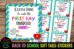 BACK TO SCHOOL GIFT TAGS STICKERS- PRINTABLE FIRST DAY OF SCHOOL GIFT TAGS STICKERS- STUDENT GIFT TAGS