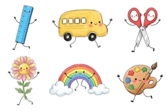 Back to School Hand-Drawn Clipart Bundle Product Image 2