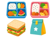 Back to School Healthy Lunch Vector Product Image 2