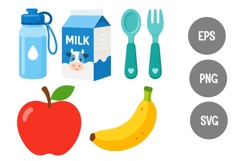 Back to School Healthy Lunch Vector Product Image 3