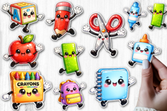 Back to School Kawaii Sticker Design Product Image 1