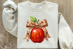 Back to School Leopard Apple Bow PNG Product Image 4