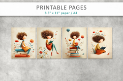 Vintage Children Illustration, antique paper design Product Image 2