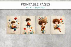 Vintage Children Illustration, Junk Journal Page Product Image 2