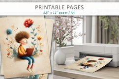 Vintage Children Illustration, Junk Journal Page Product Image 3