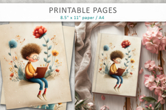 Vintage Children Illustration, Junk Journal Page Product Image 6