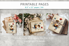 Vintage Children Illustration, Junk Journal Page Product Image 7