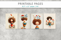 Vintage Children Illustration, old paper Product Image 2