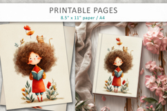 Vintage Children Illustration, old paper Product Image 6