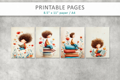 Vintage Children Illustration, antique school illustrations Product Image 2