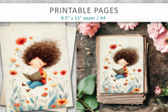 Vintage Children Illustration, antique school illustrations Product Image 3