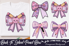 Back To School Pencil Bow Clipart Product Image 1