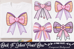 Back To School Pencil Bow Clipart Product Image 1