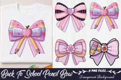 Back To School Pencil Bow Clipart Product Image 1