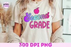 2nd Grade Teacher png, Back to School School Sublimation Product Image 8
