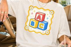 Back to School PNG, ABC Blocks Sublimation Design Product Image 2