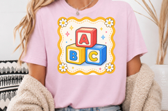 Back to School PNG, ABC Blocks Sublimation Design Product Image 4