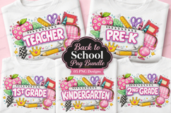 Back to School PNG Bundle back to school png, teacher png Product Image 1