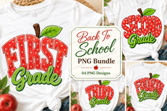 Back To School Hello First Grade PNG Bundle Product Image 1