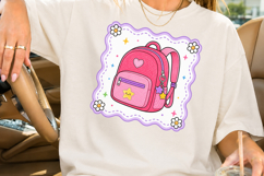 Back to School PNG, Cute Backpack Sublimation Design Product Image 2