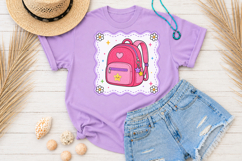 Back to School PNG, Cute Backpack Sublimation Design Product Image 3